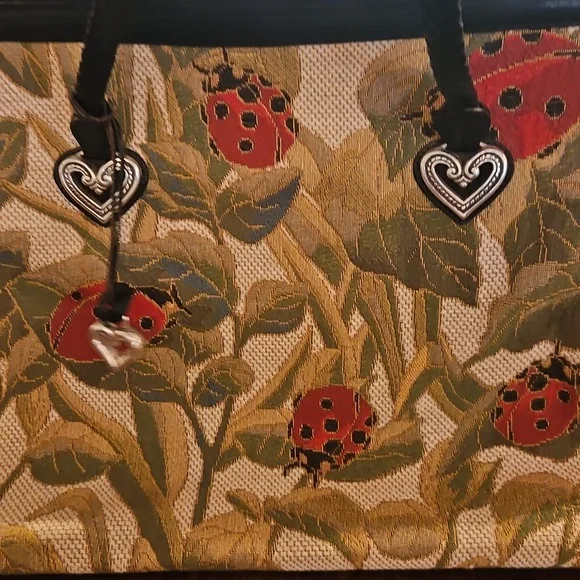 BRIGHTON LADYBUG ALYSSA TAPERSTY BAG. NEVER USED. - Picture 4 of 16
